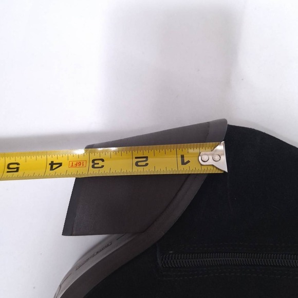 Vince Camuto Alimber Black Suede Leather Slouchy‎ Knee High Boots Women Size 8.5 - Picture 9 of 13